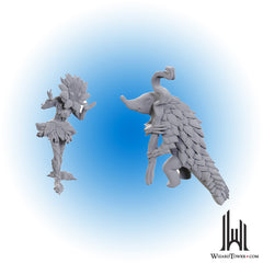 Unpainted Miniature - Pathfinder - Sunflower Leshy and Fruit Leshy