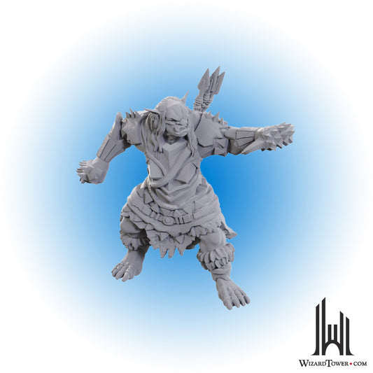 Unpainted Miniature - Pathfinder - Orc Brute