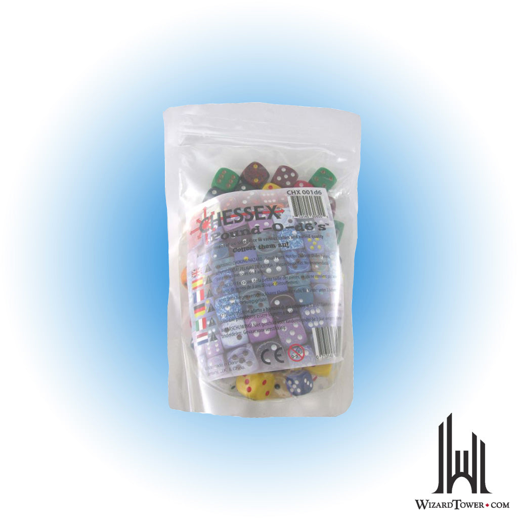 Dice Set - 1 Pound d6 Pipped
