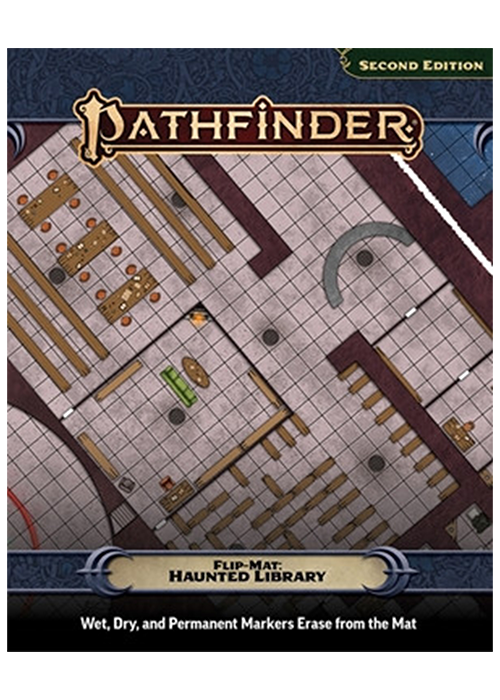 Pathfinder 2nd Edition Flip-Mat - Haunted Library