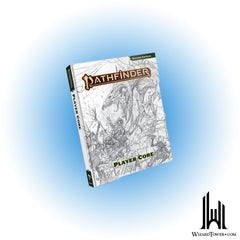 Pathfinder 2nd Edition Book - Player Core Remastered - Sketch Cover Edition