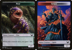 Pest (005) // Spirit (006) Double-Sided Token - Foil