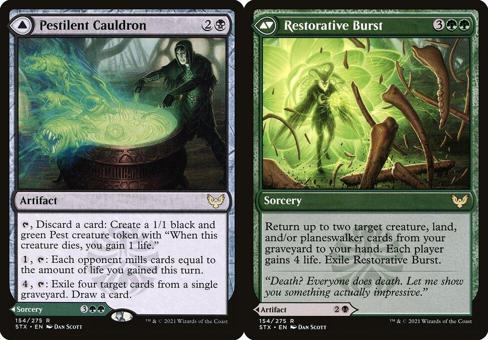 Pestilent Cauldron // Restorative Burst - Foil