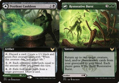 Pestilent Cauldron // Restorative Burst (327) (Extended Art) - Foil