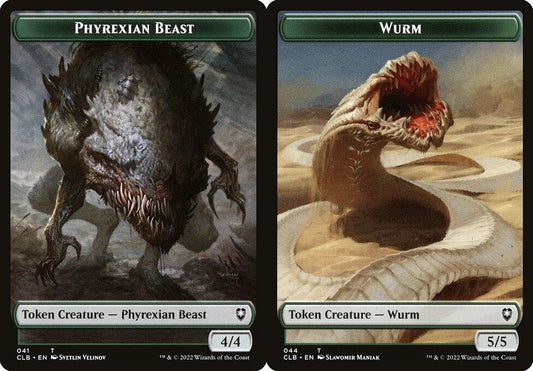 Phyrexian Beast (041) // Wurm (044) Double-sided Token