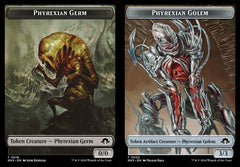 Phyrexian Germ (0016) // Phyrexian Golem (0032) Double-Sided Token - Foil