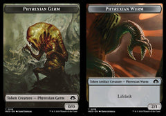 Phyrexian Germ (0016) // Phyrexian Wurm (0018) Double-Sided Token - Foil