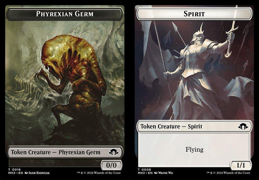 Phyrexian Germ (0016) // Spirit (0008) Double-Sided Token - Foil