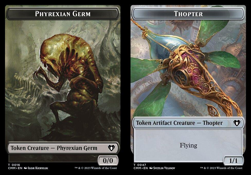 Phyrexian Germ (0016) // Thopter (0047) Double-Sided Token