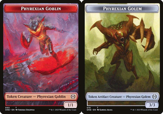 Phyrexian Goblin (003) // Phyrexian Golem (010) Double-Sided Token
