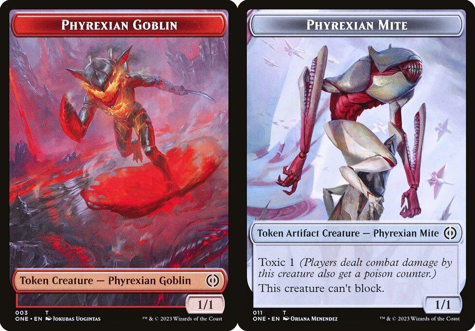 Phyrexian Goblin (003) // Phyrexian Mite (011) Double-Sided Token - Foil