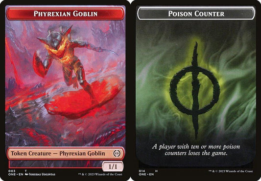 Phyrexian Goblin (003) // Poison Counter (014) Double-Sided Token