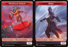 Phyrexian Goblin (003) // Rebel (005) Double-Sided Token - Foil