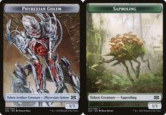 Phyrexian Golem (021) // Saproling (017) Double-Sided Token - Foil