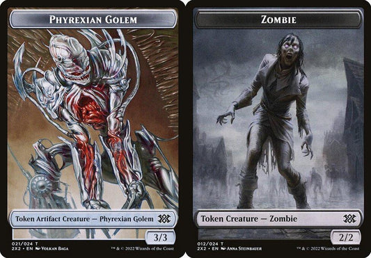 Phyrexian Golem (021) // Zombie (012) Double-Sided Token - Foil