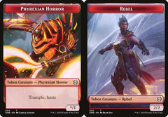 Phyrexian Horror (004) // Rebel (005) Double-Sided Token - Foil