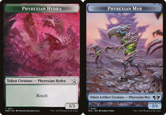 Phyrexian Hydra (0011) // Phyrexian Myr (0001) Double-Sided Token - Foil