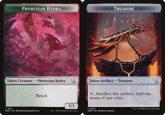 Phyrexian Hydra (0011) // Treasure (0021) Double-Sided Token - Foil