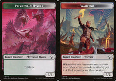 Phyrexian Hydra (0012) // Warrior (0015) Double-Sided Token - Foil