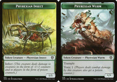 Phyrexian Insect (015) // Phyrexian Wurm (016) Double-Sided Token