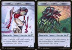Phyrexian Mite (011) // Phyrexian Mite (012) Double-Sided Token - Foil