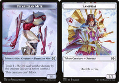 Phyrexian Mite (011) // Samurai (002) Double-Sided Token - Foil