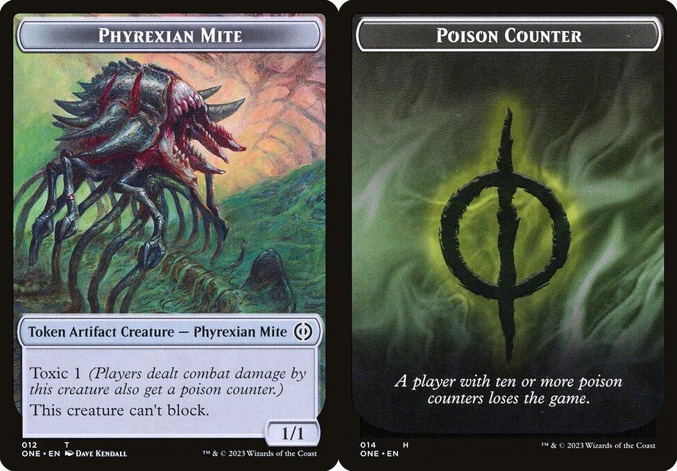 Phyrexian Mite (012) // Poison Counter (014) Double-Sided Token