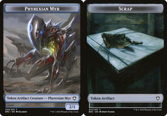 Phyrexian Myr (005) // Scrap (012) Double-Sided Token