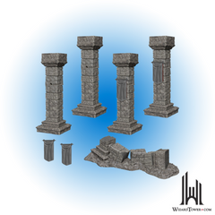 Unpainted Miniature - Pathfinder - Pillars and Banners