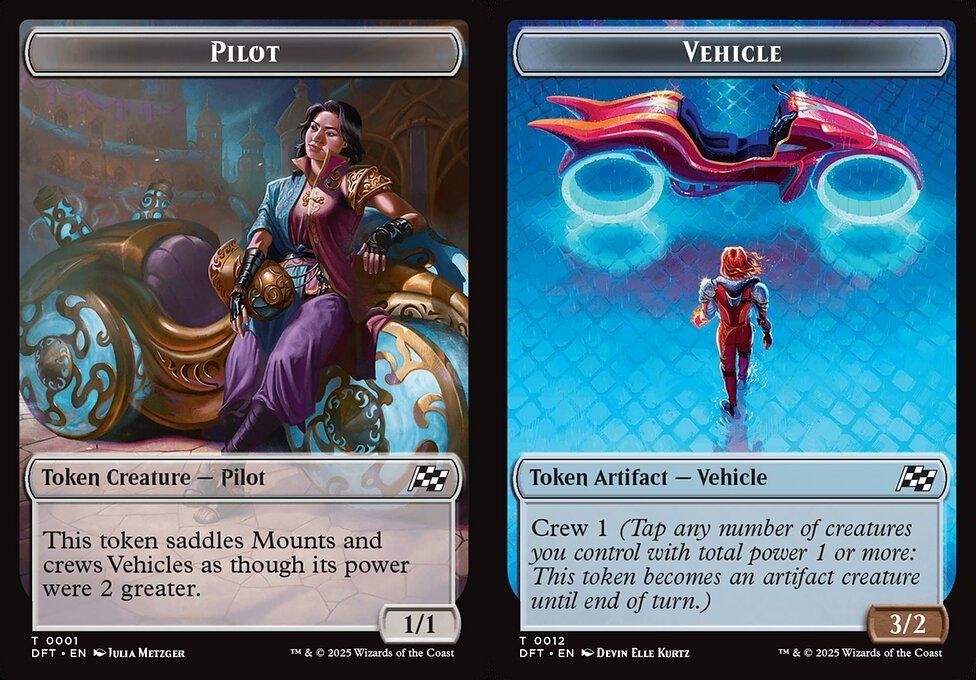 Pilot (0001) // Vehicle (0012) Double-Sided Token