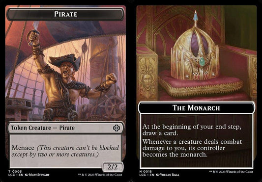 Pirate (0005) // The Monarch (0018) Double-Sided Token