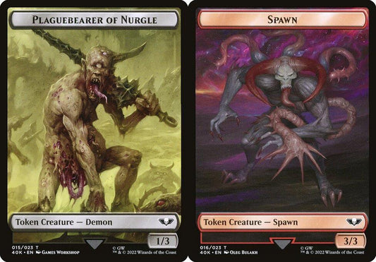 Plaguebearer of Nurgle (015) // Spawn (016) Double-Sided Token