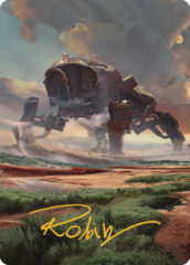 Plains (48/81) Art Card (ABRO) - Gold-Stamped Signature