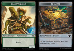 Plant Warrior (0020) // Treasure (0018) Double-Sided Token