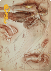 Platinum Angel (71/81) Art Card (ABRO) - Gold-Stamped Signature