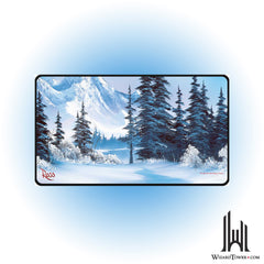 Playmat - Bob Ross - Winter Paradise (Black Stitched)