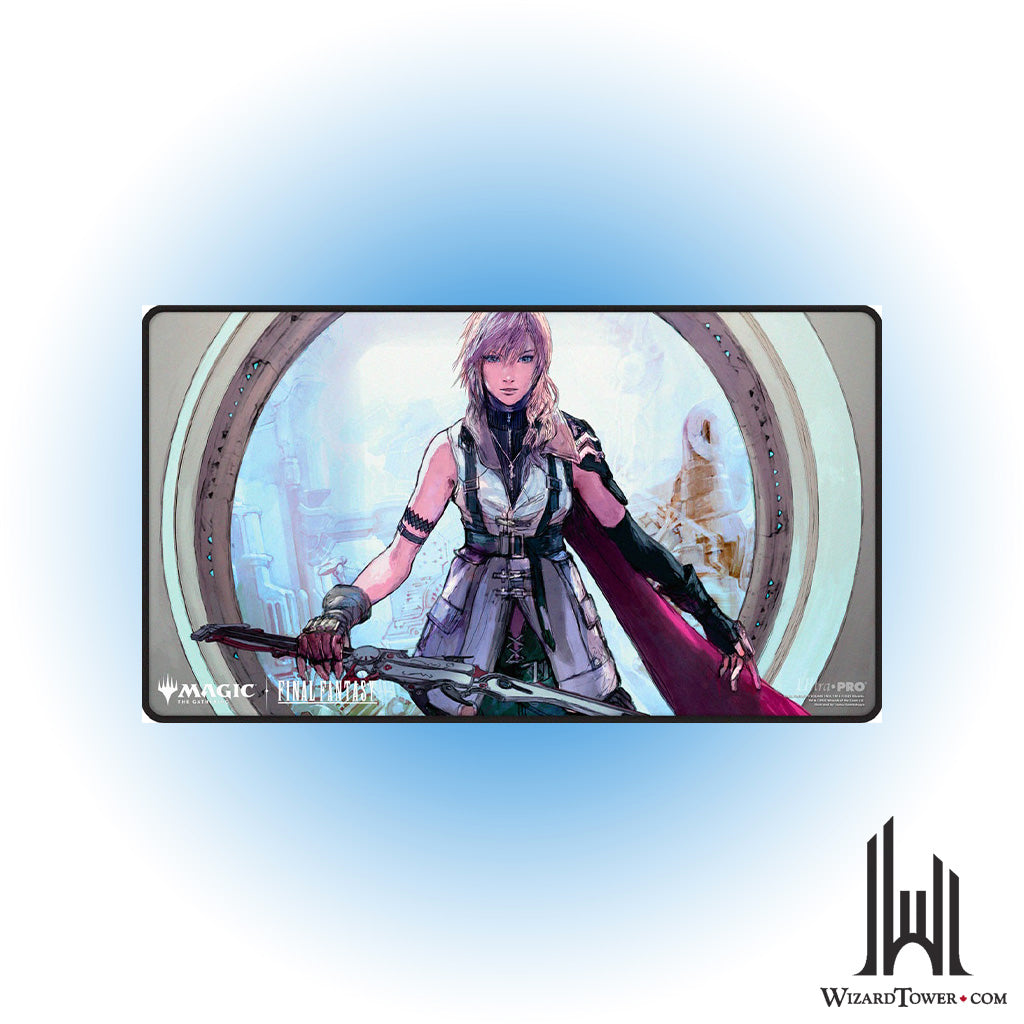 Playmat - Final Fantasy - Lightning, Army of One (Black Stitched)