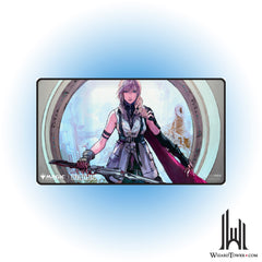 Playmat - Final Fantasy - Lightning, Army of One (Black Stitched)