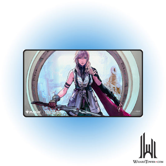 Playmat - Final Fantasy - Lightning, Army of One (Black Stitched)