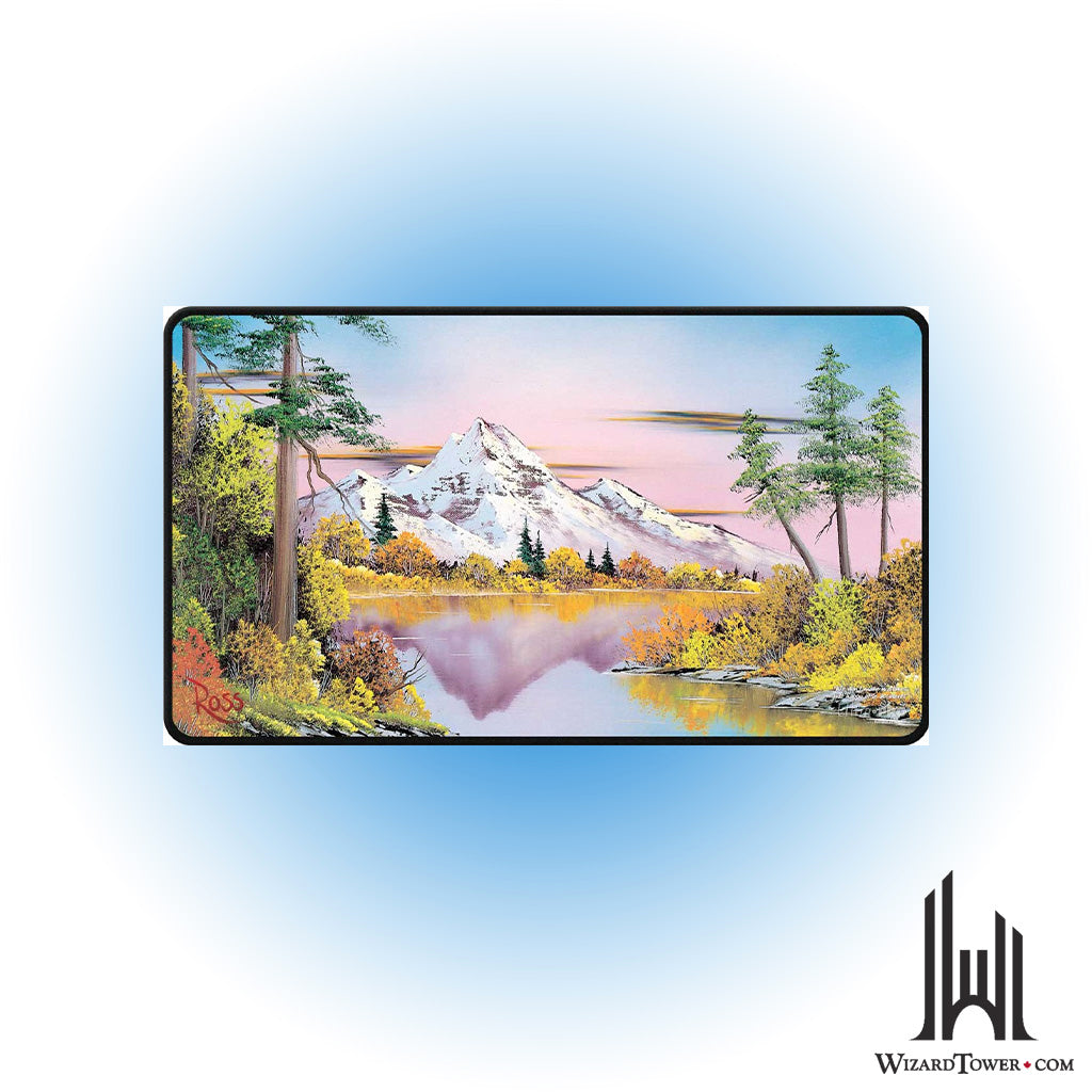 Playmat - Bob Ross - Mighty Mountain Lake (Black Stitched)