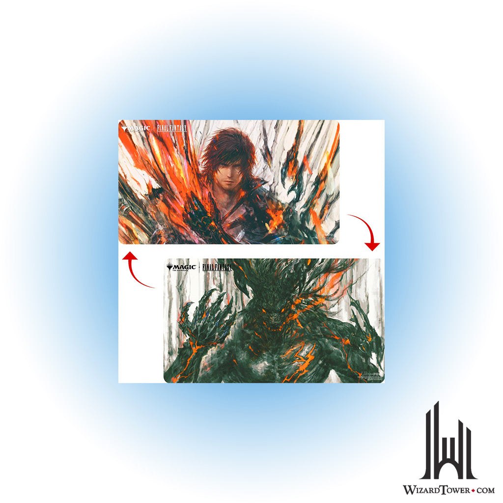Playmat - Final Fantasy - Clive, Ifrit's Dominant // Ifrit, Warden of Inferno (Double-Sided)