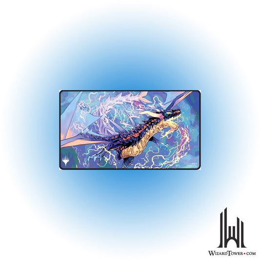 Playmat - Tarkir Dragonstorm - Neriv, Heart of the Storm (Black Stitched)