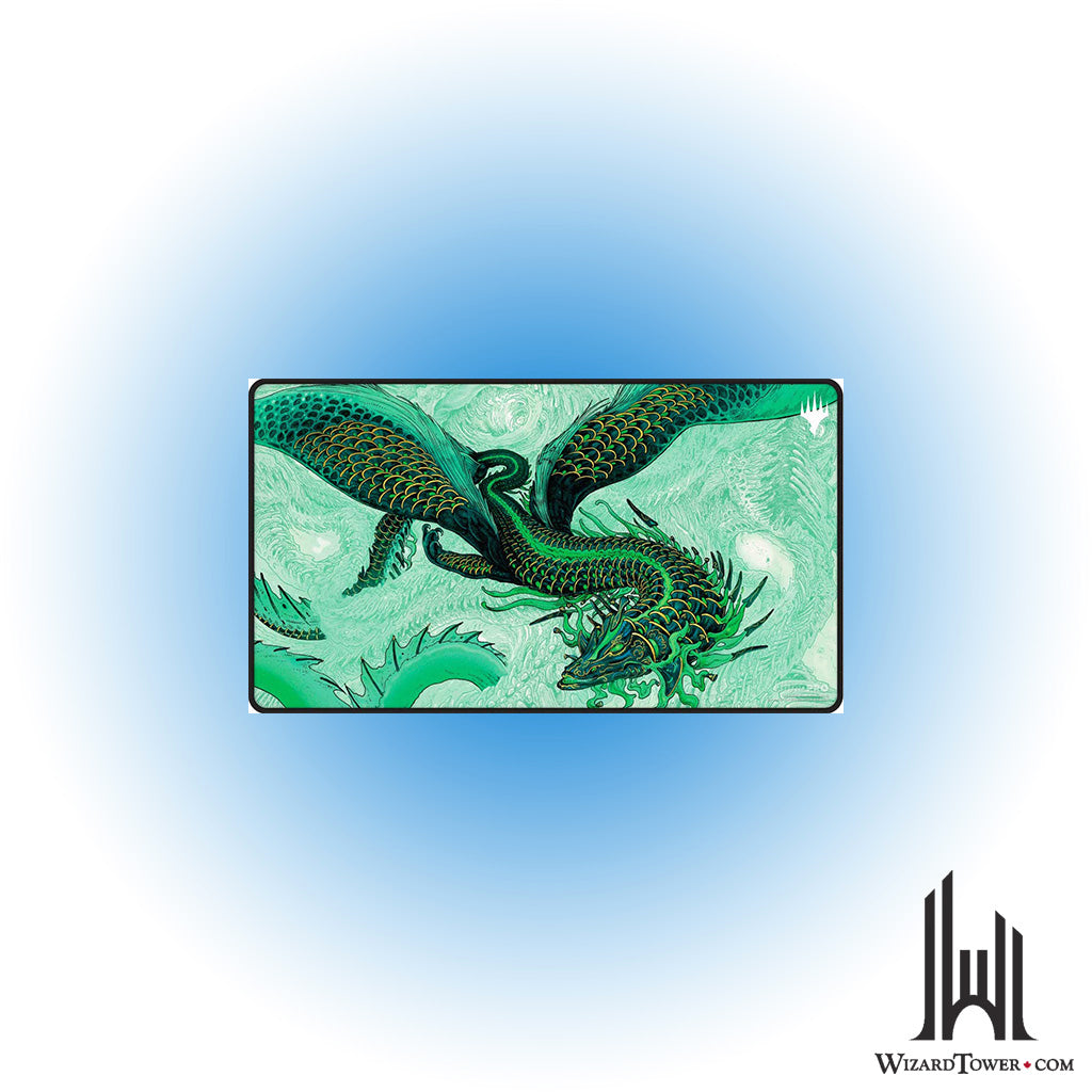 Playmat - Tarkir Dragonstorm - Teval, Arbiter of Virtue (Black Stitched)