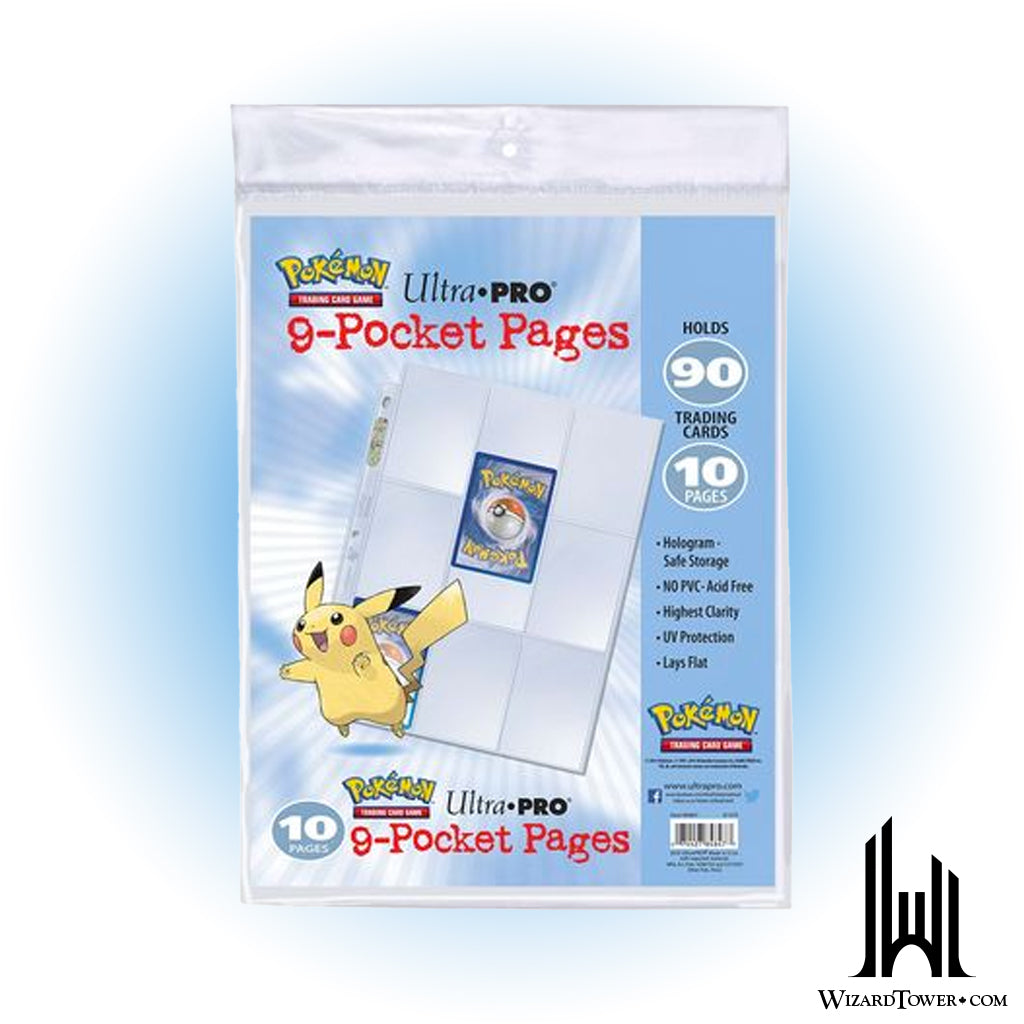 Card Holder Sheet - Pokemon 9-Pocket Pack of 10