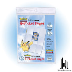 Card Holder Sheet - Pokemon 9-Pocket Pack of 10