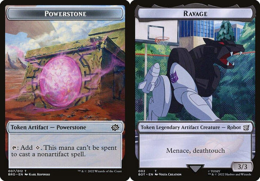 Powerstone (007) // Ravage (002) Double-Sided Token - Foil