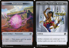 Powerstone (007) // Saheeli, Filigree Master Emblem (12) Double-Sided Token - Foil