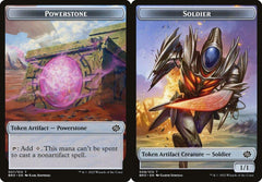 Powerstone (007) // Soldier (008) Double-Sided Token - Foil