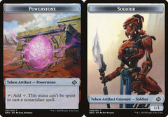 Powerstone (007) // Soldier (009) Double-Sided Token - Foil