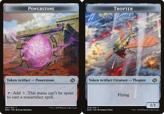 Powerstone (007) // Thopter (010) Double-Sided Token - Foil